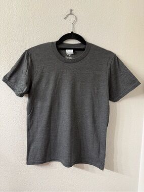 10 Blank Fanatics Youth Heather Charcoal Crew Neck T-Shirt, set of 10